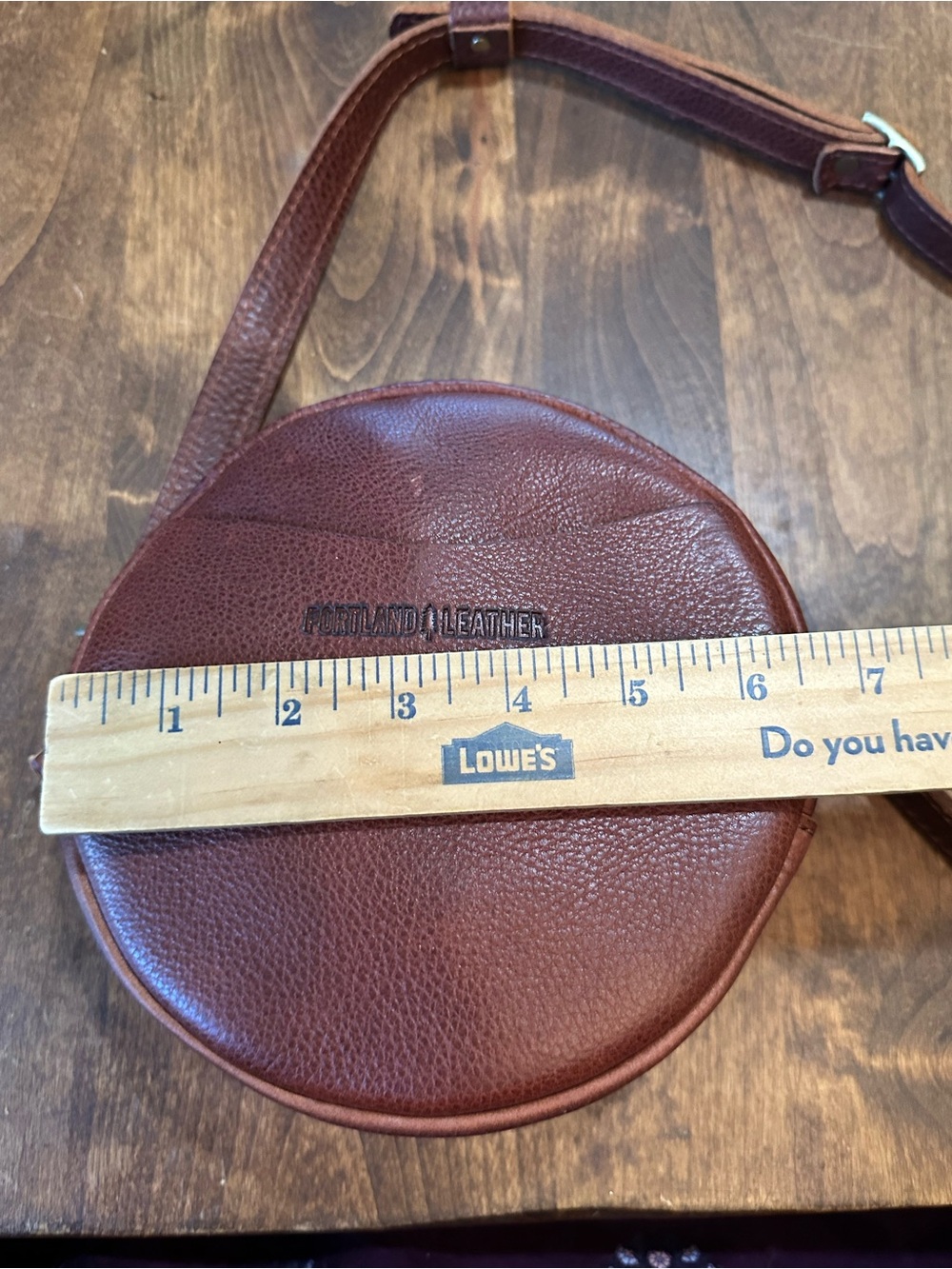 Portland Leather Small Circle Crossbody Bag - Picture 15 of 15